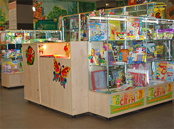 Торговый остров товаров детского творчества